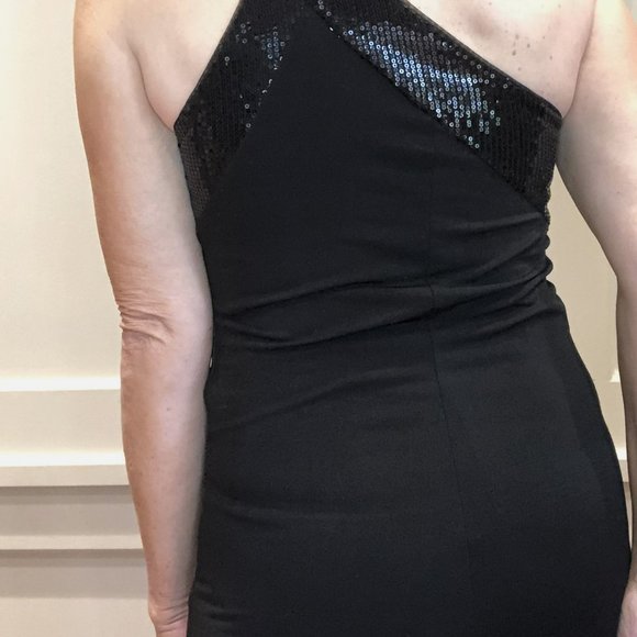 Elegant Black Long Dress - Picture 6 of 16